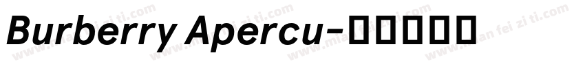 Burberry Apercu字体转换